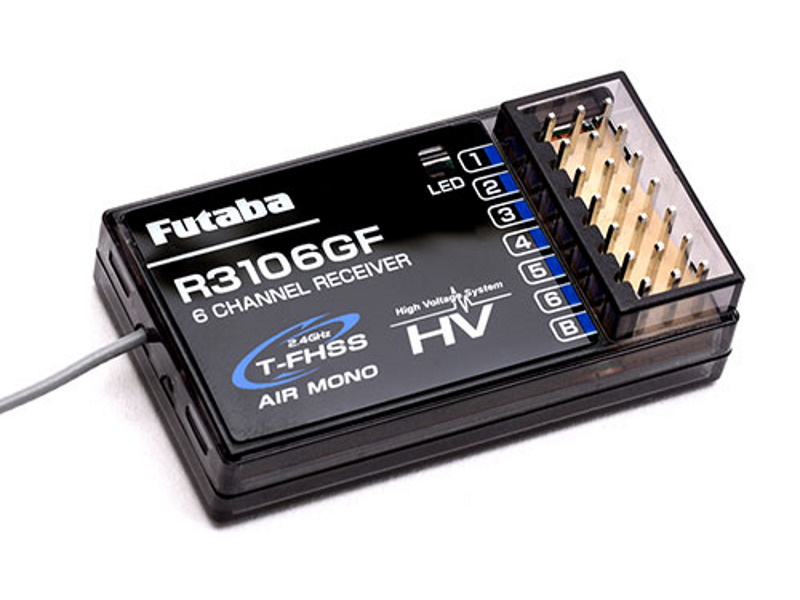 Futaba R3106GF 6-Channel Receiver - T-FHSS Air Mono HV