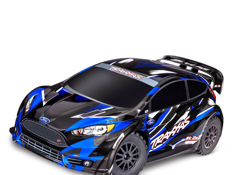 Traxxas Fiesta ST BL-2S 1:10 AWD RTR Rally Car, Blue (+ TQ 2-ch, BL-2S, 3300kV, 2S LiPo, USB-C Charger, Clipless Body)