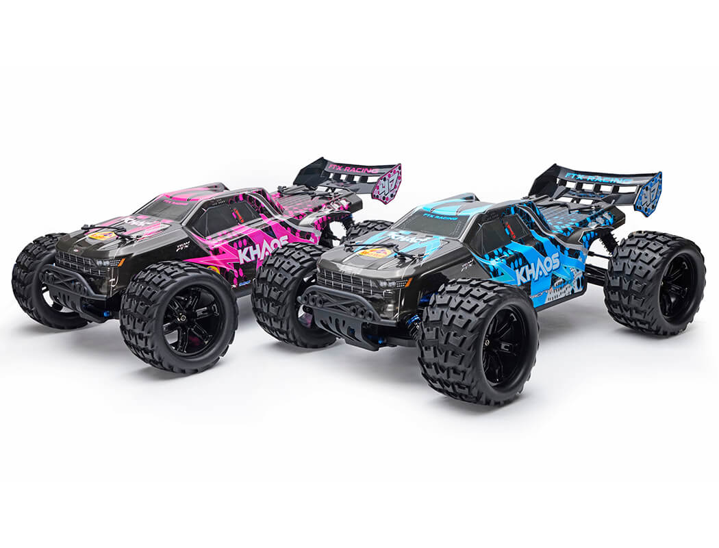 FTX KHAOS 1/10 BRUSHLESS 4WD TRUGGY RTR WITH 3S LIPO & CHARGER - PURPLE OR BLUE