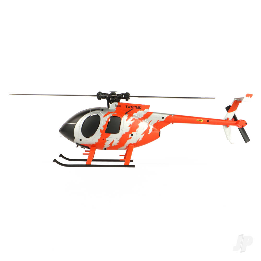 MD 500 Scale 250 Flybarless Helicopter with 6 Axis Stabilisation and Altitude Hold (Red/Silver) or Brown/ Sand - Image 4