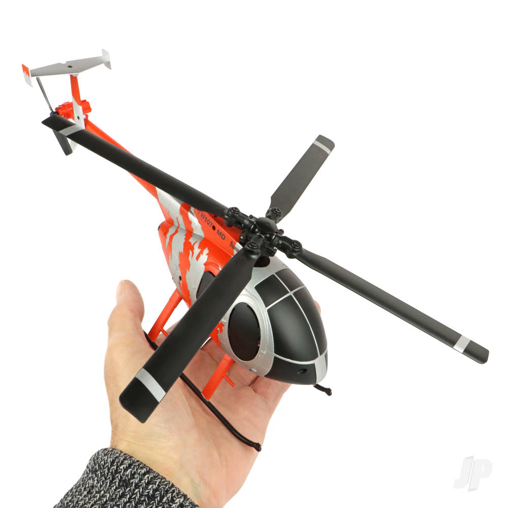 MD 500 Scale 250 Flybarless Helicopter with 6 Axis Stabilisation and Altitude Hold (Red/Silver) or Brown/ Sand - Image 6