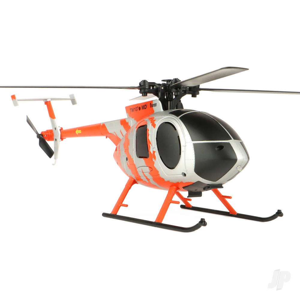 MD 500 Scale 250 Flybarless Helicopter with 6 Axis Stabilisation and Altitude Hold (Red/Silver) or Brown/ Sand - Image 2