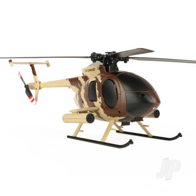 MD 500 Scale 250 Flybarless Helicopter with 6 Axis Stabilisation and Altitude Hold (Red/Silver) or Brown/ Sand - Image 3