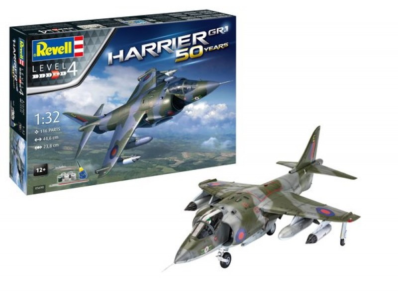 Revell 05690 1/32 Hawker Harrier GR1 50th Anniversary Gift Set