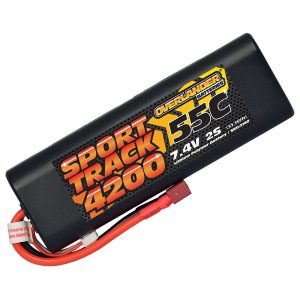 4200MAH 7.4V 2S 55C HARD CASE SPORT TRACK LIPO BATTERY