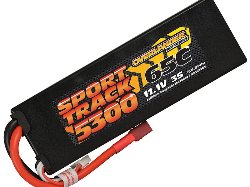 5300MAH 11.1v 3S 65C HARD CASE SPORT TRACK LIPO BATTERY