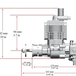 15cc Single Cylinder Rear Exhaust 2-Stroke Petrol Engine NOW IN STOCK