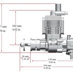 20cc Single Cylinder Side Exhaust 2-Stroke Petrol Engine