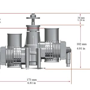20cc Twin Cylinder 2-Stroke Petrol Engine