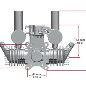 20cc Twin Cylinder 2-Stroke Petrol Engine