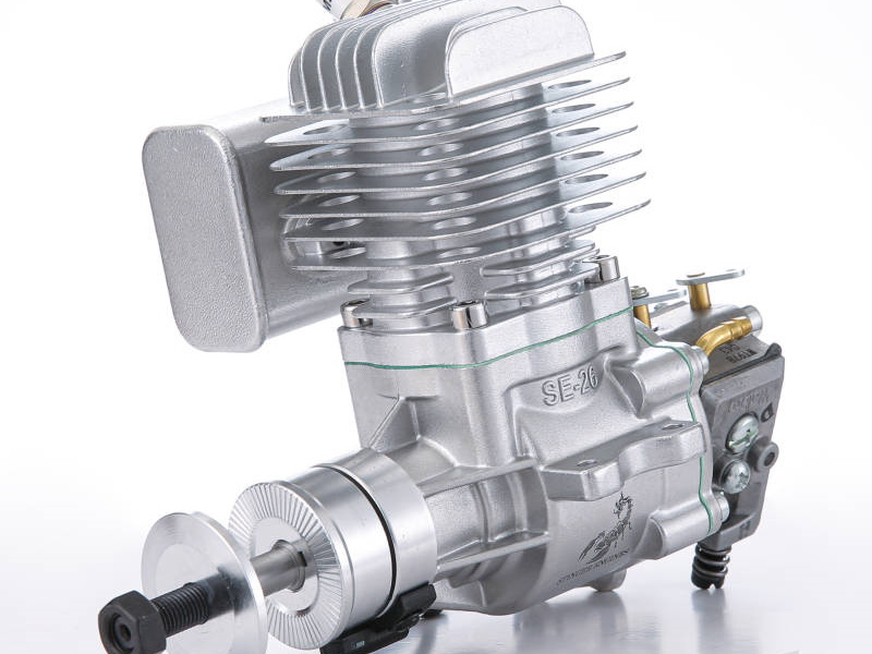 26cc Single Cylinder Side Exhaust 2-Stroke Petrol Engine