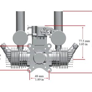 30cc Twin Cylinder 2-Stroke Petrol Engine