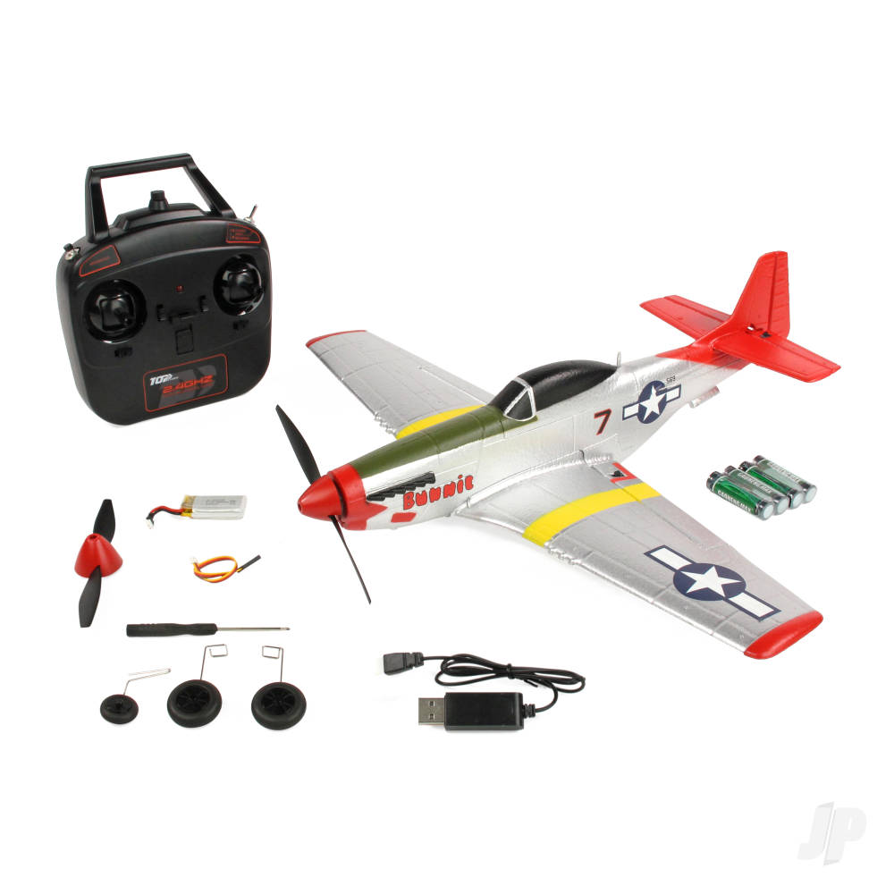Mini P-51 (Red Tail) RTF – Mode 2 (450mm)