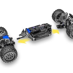 Mini Maxx BL-2S 4WD RTR Monster Truck, Orange (+ TQi 2-ch, BL-2s, 2S LiPo, USB-C Charger, Clipless Body) by Traxxas
