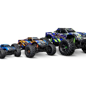 Mini Maxx BL-2S 4WD RTR Monster Truck, Orange (+ TQi 2-ch, BL-2s, 2S LiPo, USB-C Charger, Clipless Body) by Traxxas