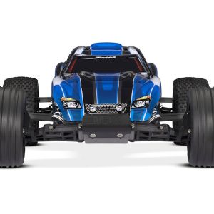 Traxxas Rustler 1:10 2WD RTR Electric Stadium Truck, Blue (+ TQ 2-ch, XL-5, Titan 550, 7-Cell NiMH, USB-C charger) by Traxxas in RC Models/Cars/Electric