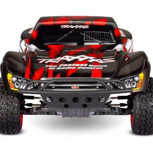 Traxxas Slash 1:10 2WD RTR Electric Short Course Truck, Red (+ TQ 2-ch, XL-5, Titan 550, 7-Cell NiMH, USB-C charger, LED lights)