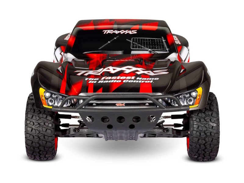Traxxas Slash 1:10 2WD RTR Electric Short Course Truck, Red (+ TQ 2-ch, XL-5, Titan 550, 7-Cell NiMH, USB-C charger, LED lights)