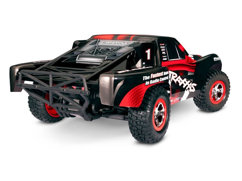 Traxxas Slash 1:10 2WD RTR Electric Short Course Truck, Red (+ TQ 2-ch, XL-5, Titan 550, 7-Cell NiMH, USB-C charger, LED lights)
