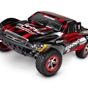 Traxxas Slash 1:10 2WD RTR Electric Short Course Truck, Red (+ TQ 2-ch, XL-5, Titan 550, 7-Cell NiMH, USB-C charger, LED lights)