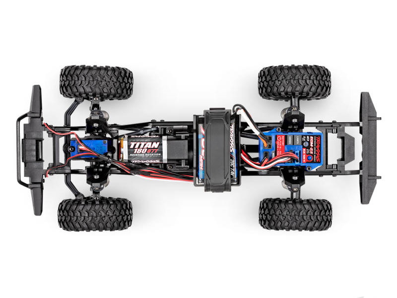 TRX-4m Land Rover Defender 1:18 4X4 Electric Trail Crawler, Red (+ TQ 2-ch, ECM-2.5, Titan 87T, 750mAh 2-Cell LiPo, USB Charger)