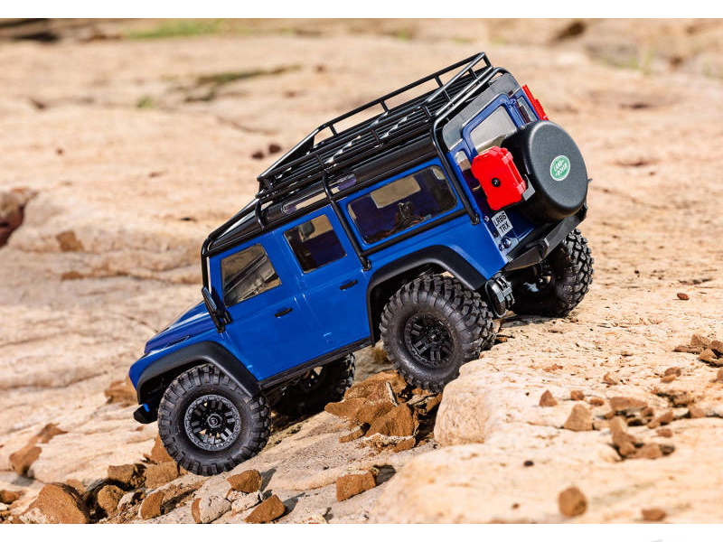 TRX-4m Land Rover Defender 1:18 4X4 Electric Trail Crawler, Red (+ TQ 2-ch, ECM-2.5, Titan 87T, 750mAh 2-Cell LiPo, USB Charger)