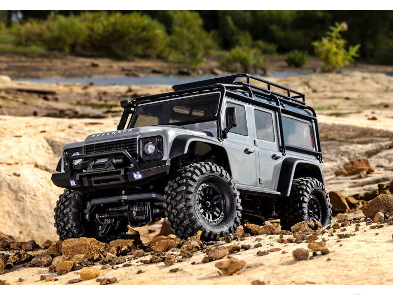 TRX-4m Land Rover Defender 1:18 4X4 Electric Trail Crawler, Red (+ TQ 2-ch, ECM-2.5, Titan 87T, 750mAh 2-Cell LiPo, USB Charger)