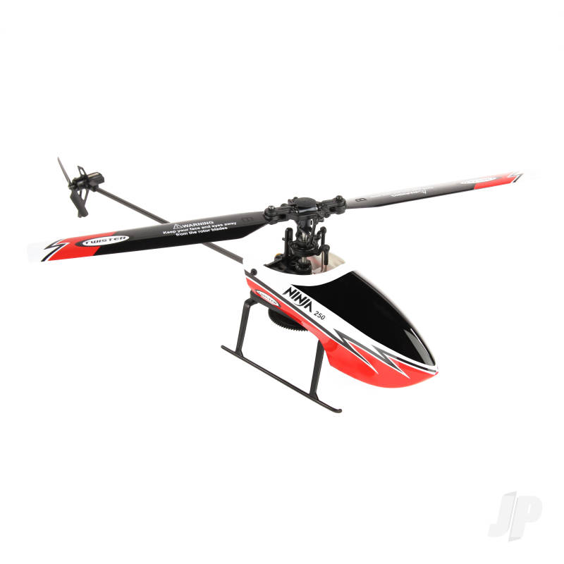 Twister Ninja 250 Helicopter with Co-Pilot Assist, 6-Axis Stabilisation and Altitude Hold (Red)