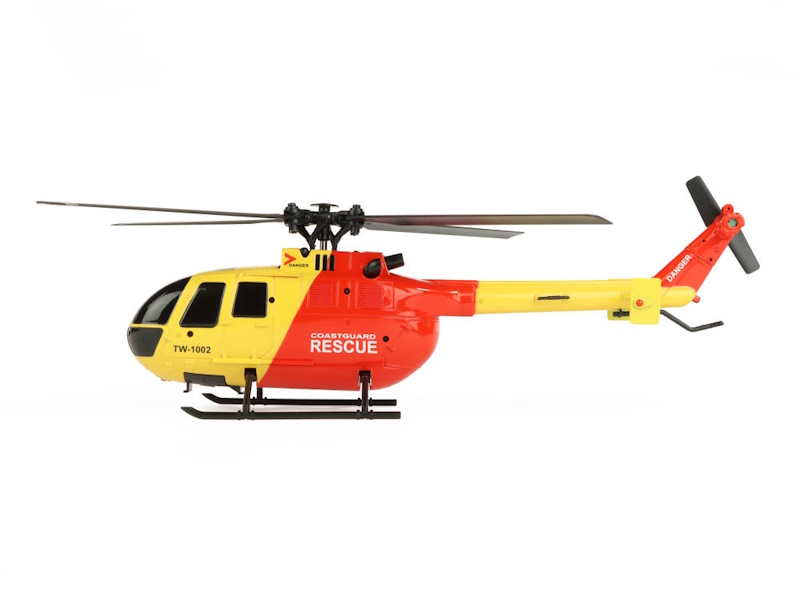 BO-105 Scale 250 Flybarless Helicopter with 6 Axis Stabilisation and Altitude Hold (Yellow/Red) by Twister in RC Models/Helicopters/Fixed Pitch