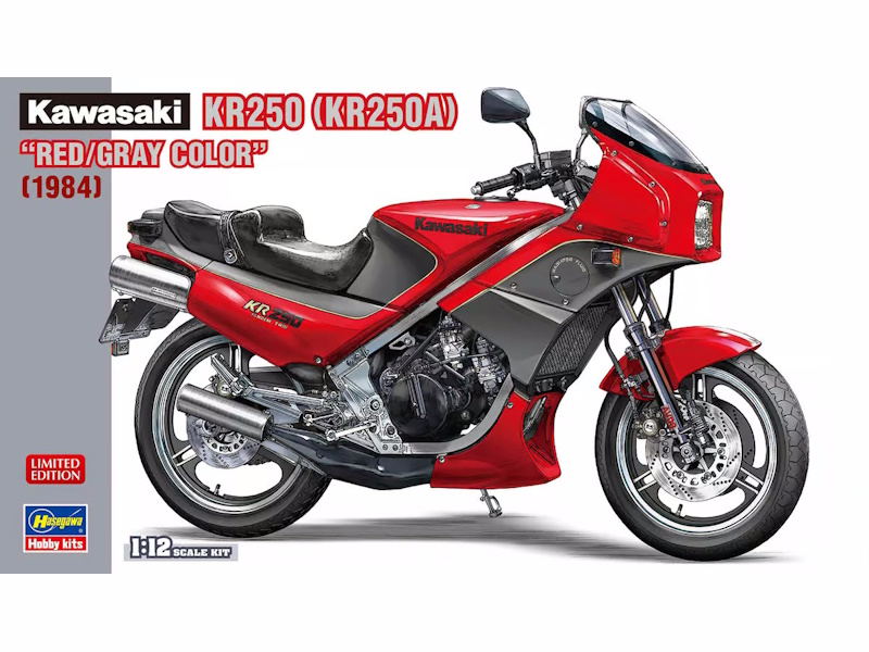 1:12 Kawasaki KR250 Red/Grey Kit