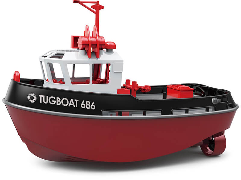 HENG LONG 1/72 RTR TUGBOAT 686 2.4GHZ 280MM LENGTH Black or Green