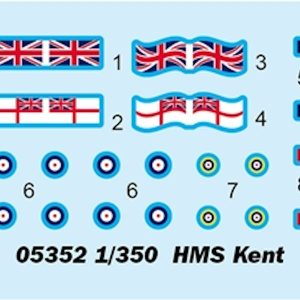 HMS Kent 1942(kit) 1:350 Trumpeter